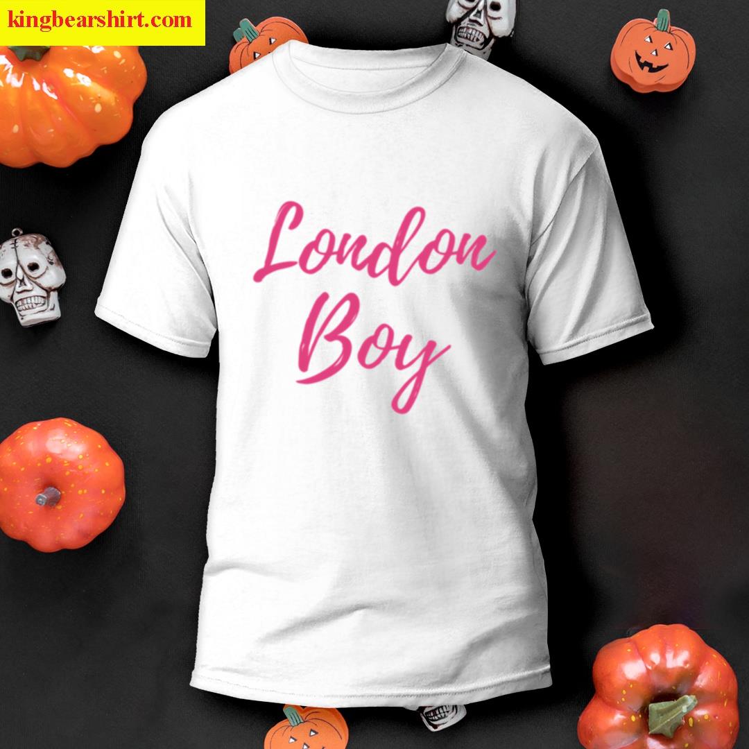 London Boy Taylor Swift Lover Album Lyrics Pink T-shirt