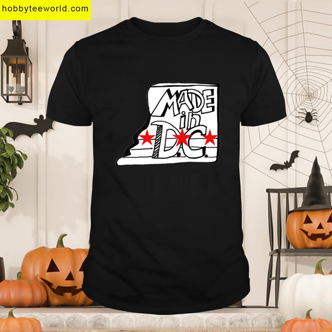 Made In Dc Doodle With Red Stars T-shirt
