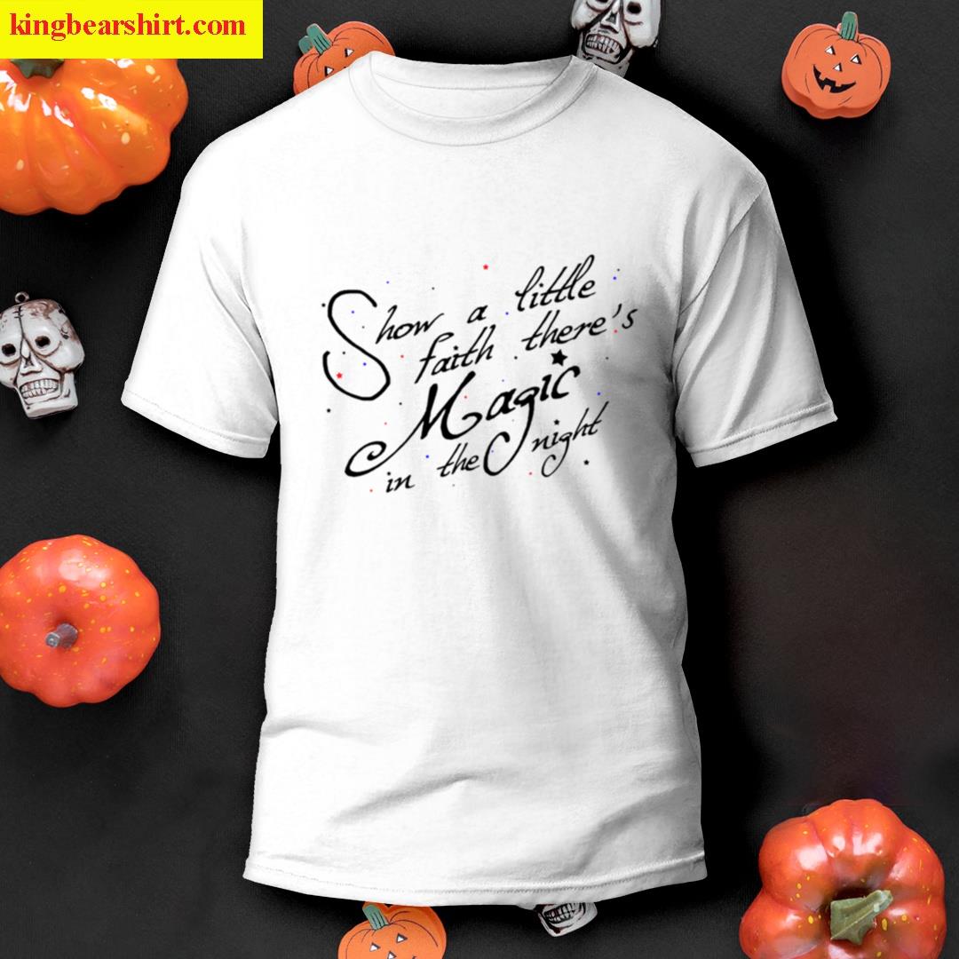 Magic In The Night Black Text Fitted T-shirt