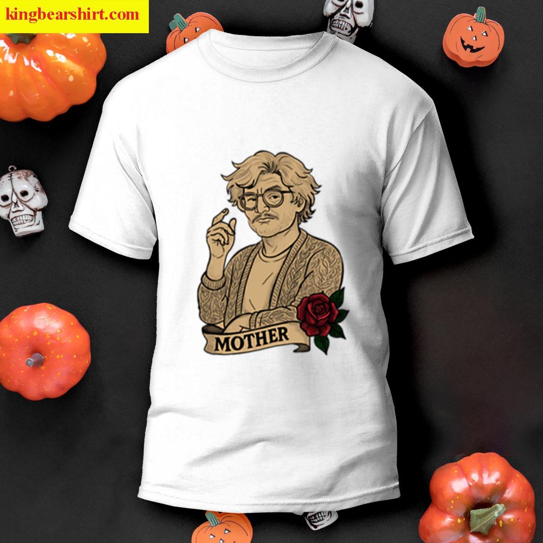 Mother Is Speaking Mrs Flores Vintage Tattoo Sketch Pedro Pascal Oversized T-shirt