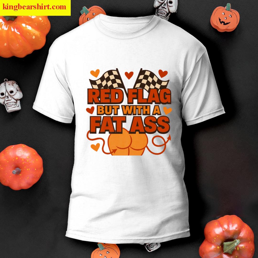 Red Flag But With A Fat Ass Funny Retro Meme Premium T-shirt