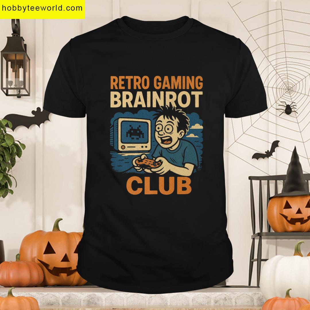 Retro Gamer Brainrot Mode Activated For Meme Lovers Premium T-shirt