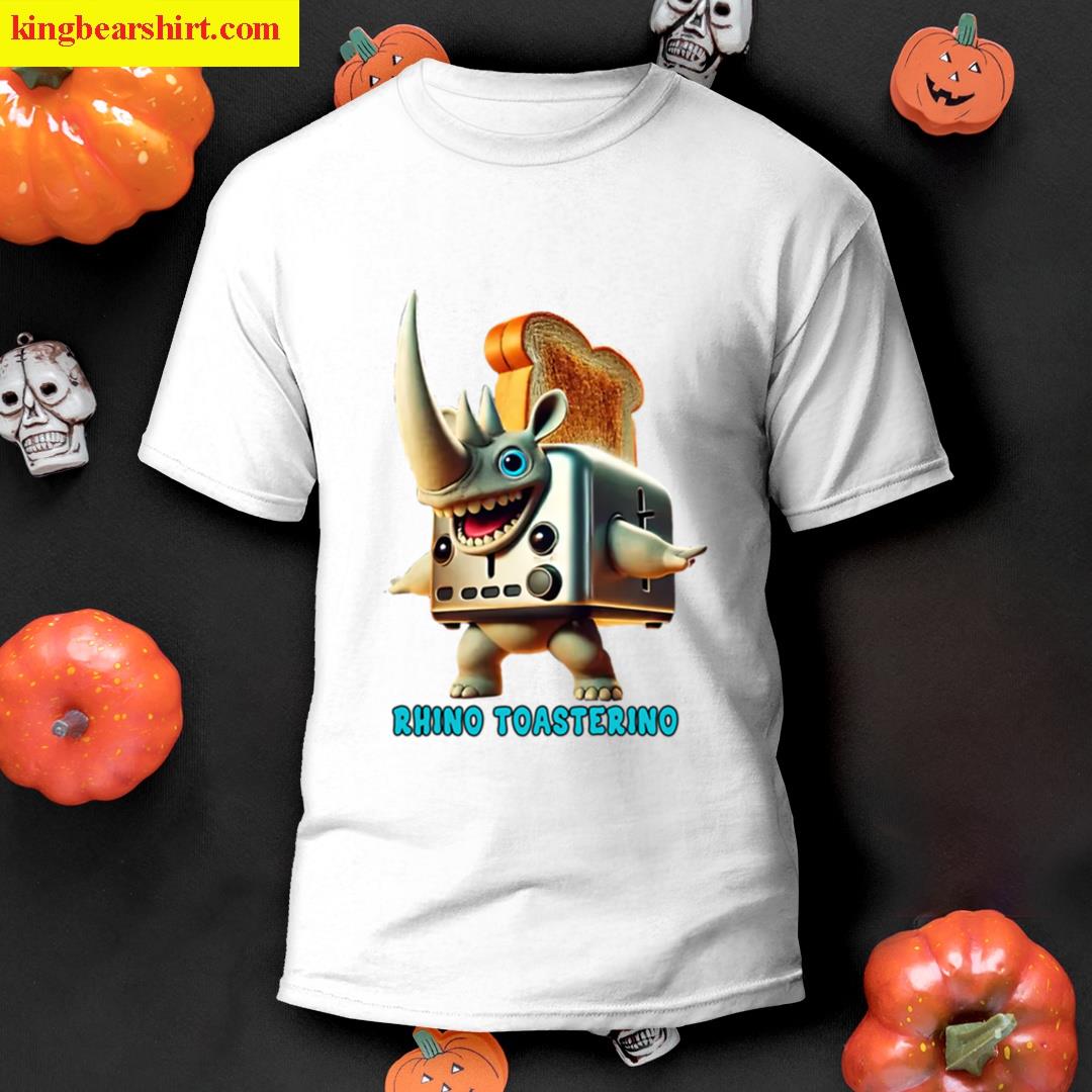 Rhino Toasterino Renostrino Italian Brainrot Character Oversized T-shirt
