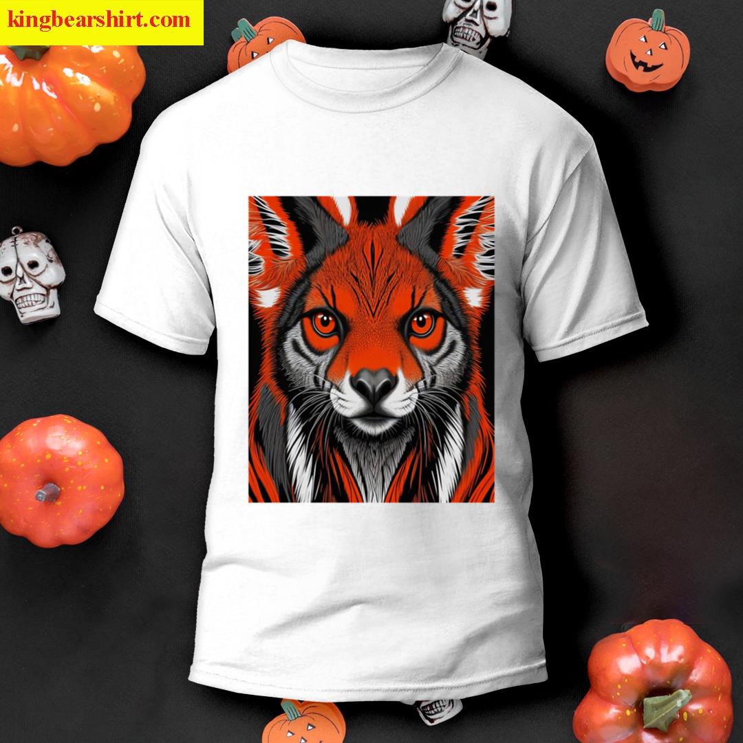 Scarlet Graceful Red Kangaroo Graphic T-shirt