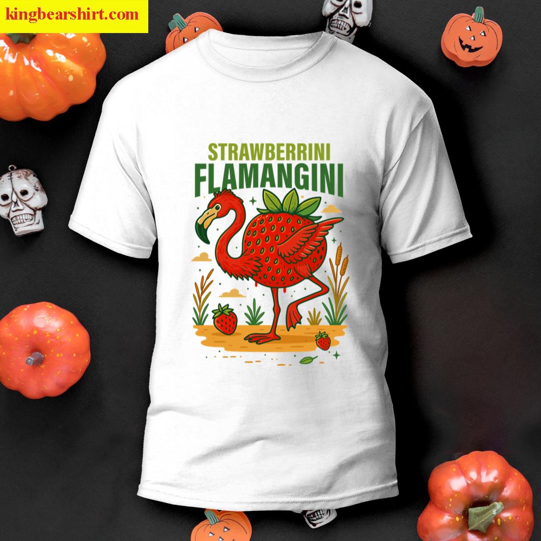 Strawberrini Flamangini Italian Brainrot Memes T-shirt