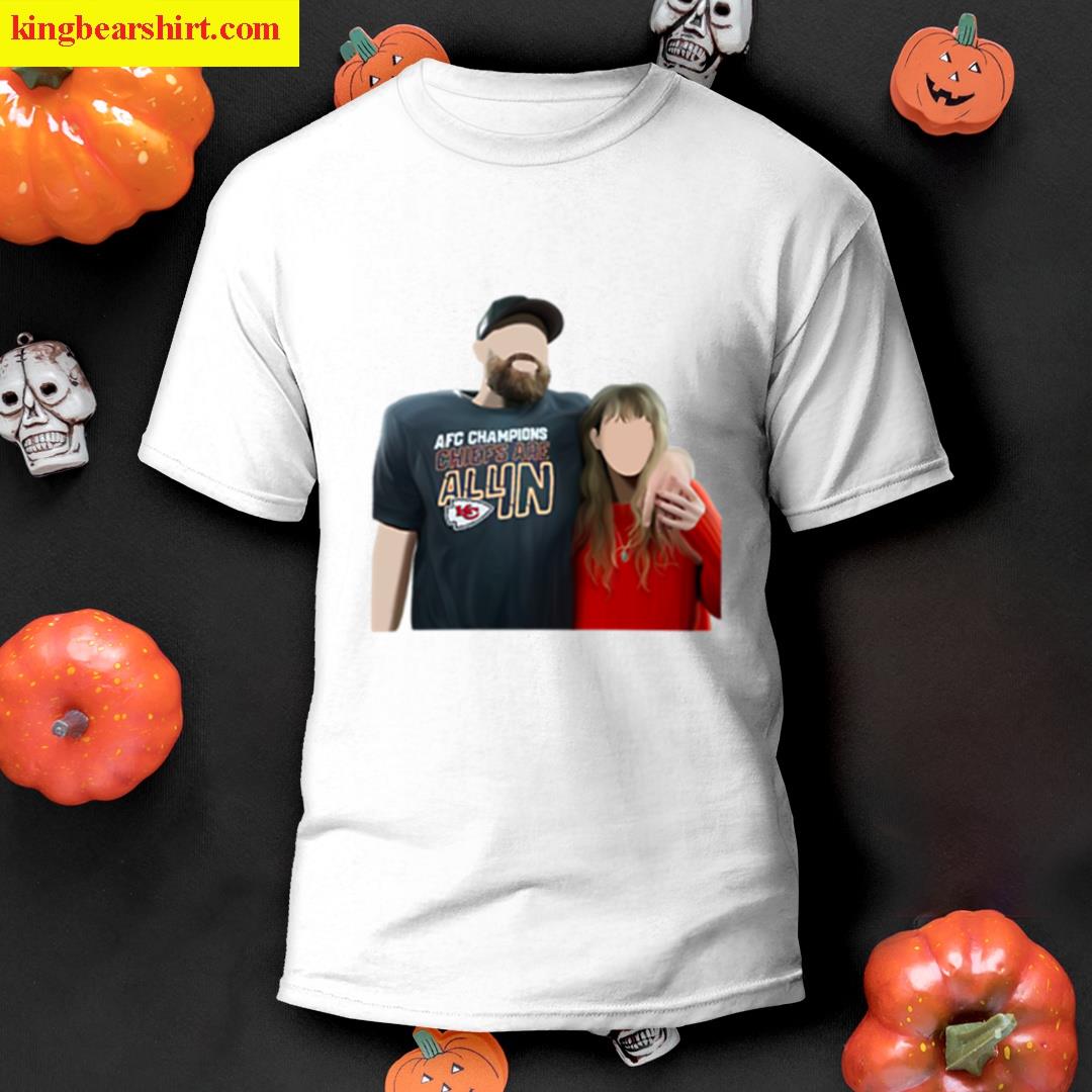 Taylor Swift And Travis Kelce Oversized T-shirt