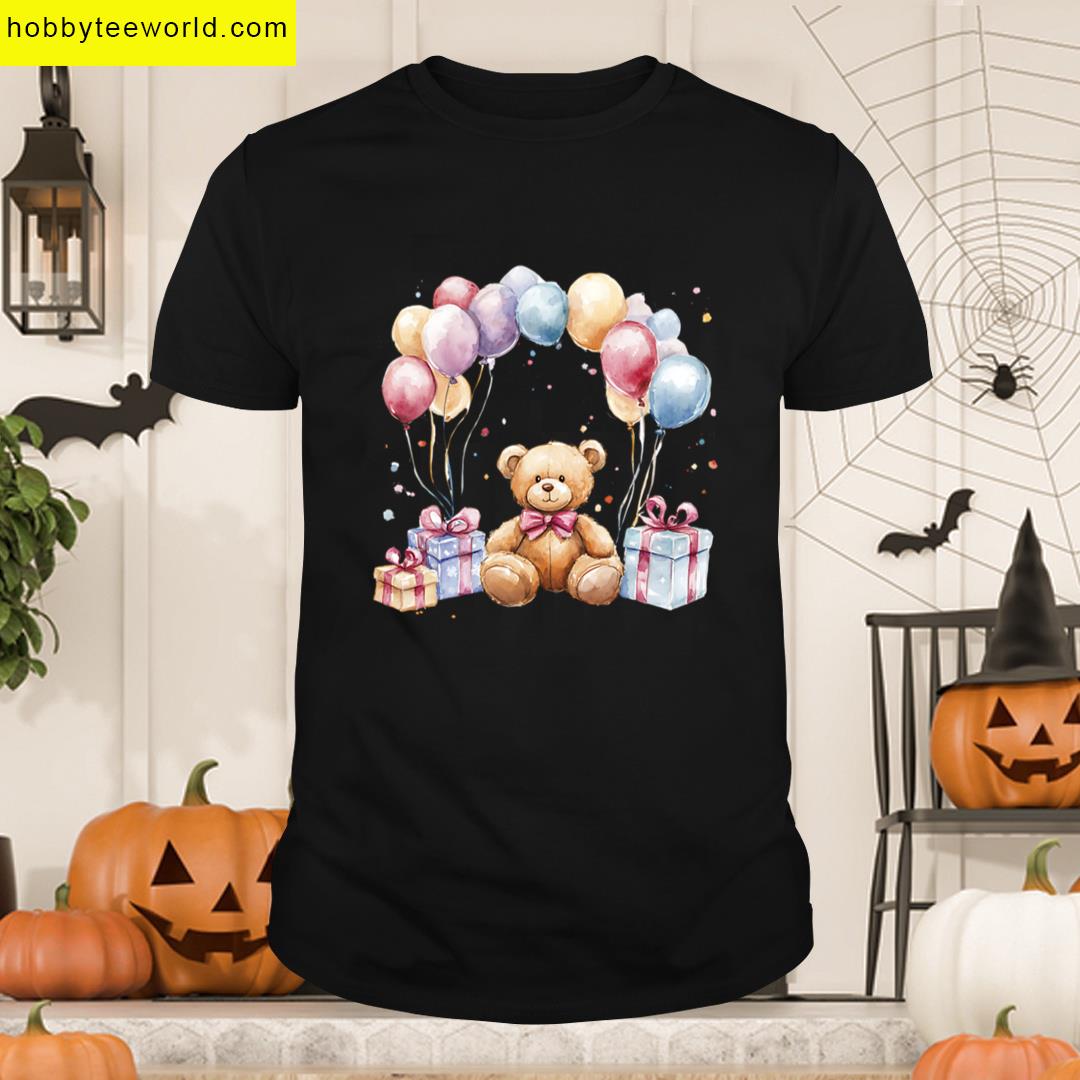Teddy Bear Birthday Party Oversized T-shirt