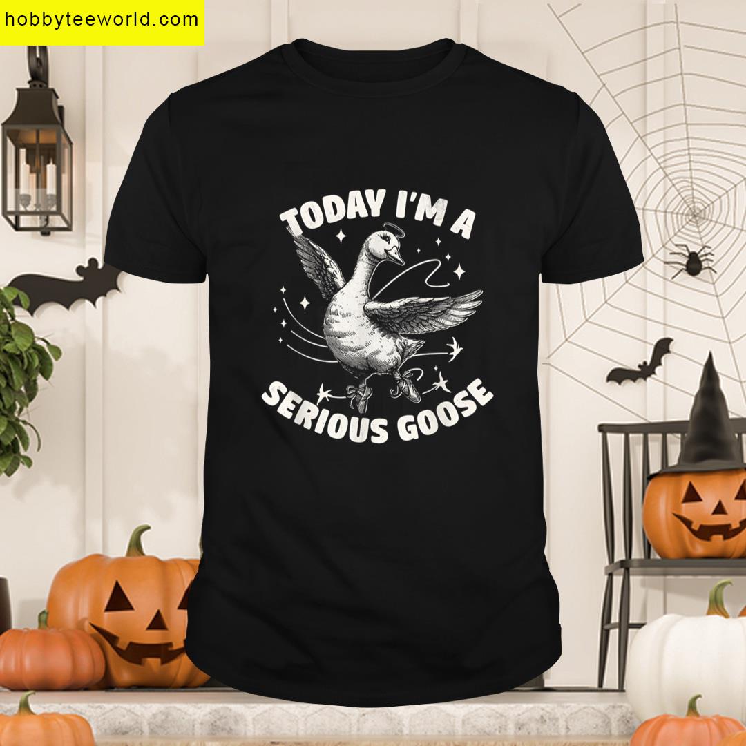 Today Im A Serious Goose Funny Serious Goose T-shirt
