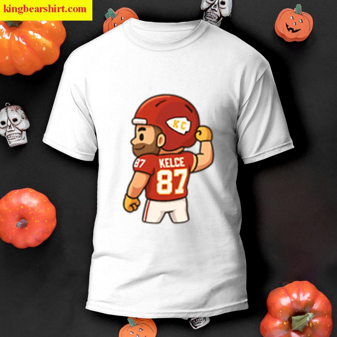Travis Kelce Kc Pose Chibi Sticker T-shirt