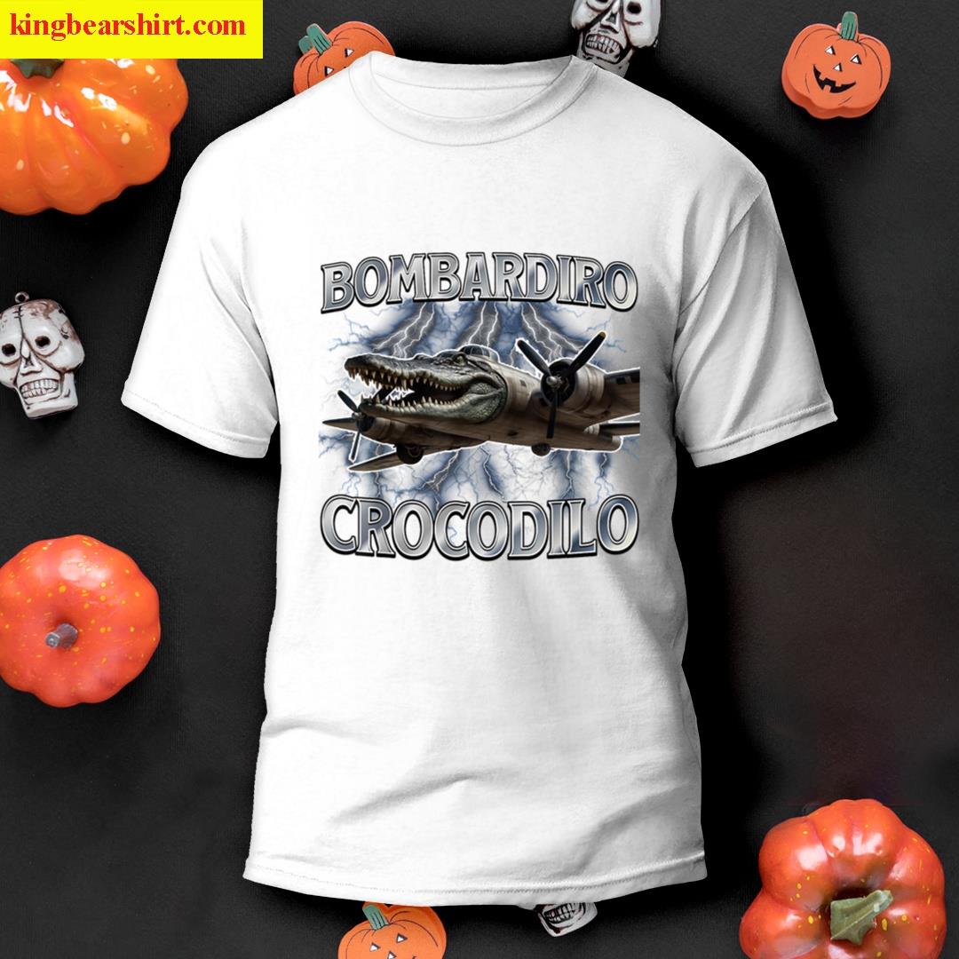 Bombardiro Crocodilo Funny Italian Brainrot Meme Boys Kids T-shirt