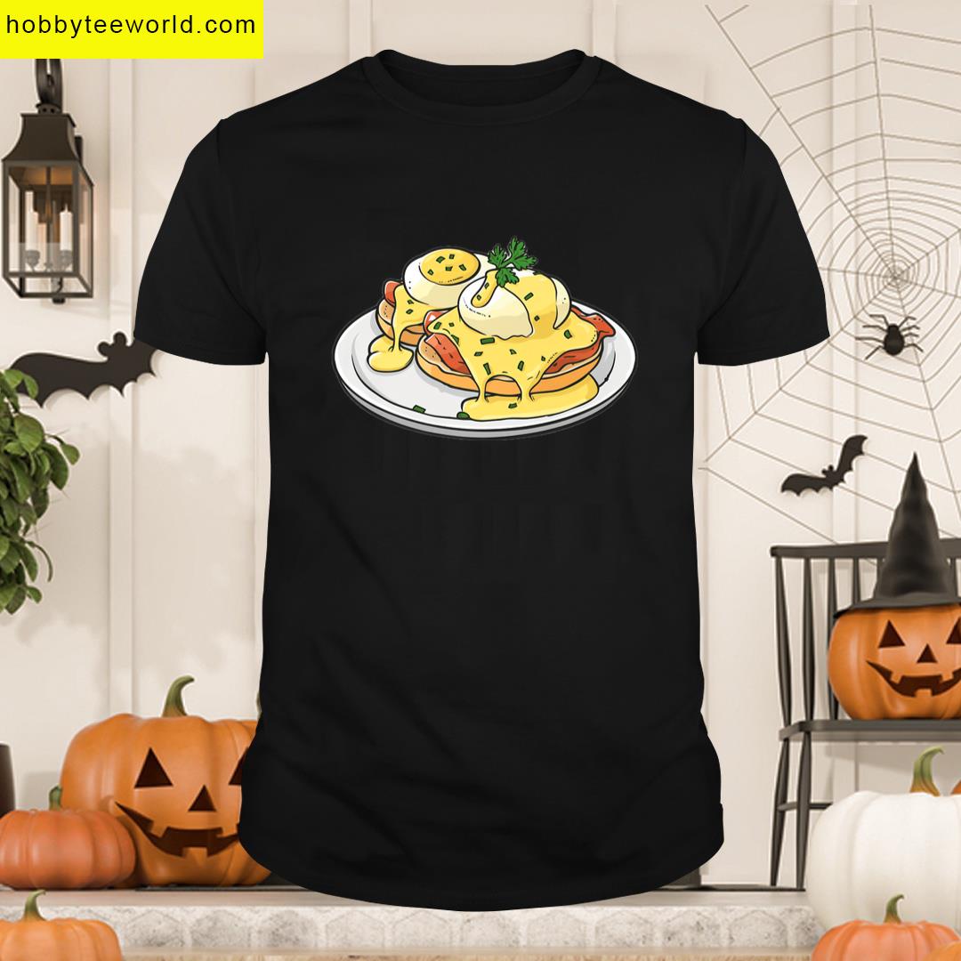 Eggs Benedict With A Cartoon Style Premium T-shirt