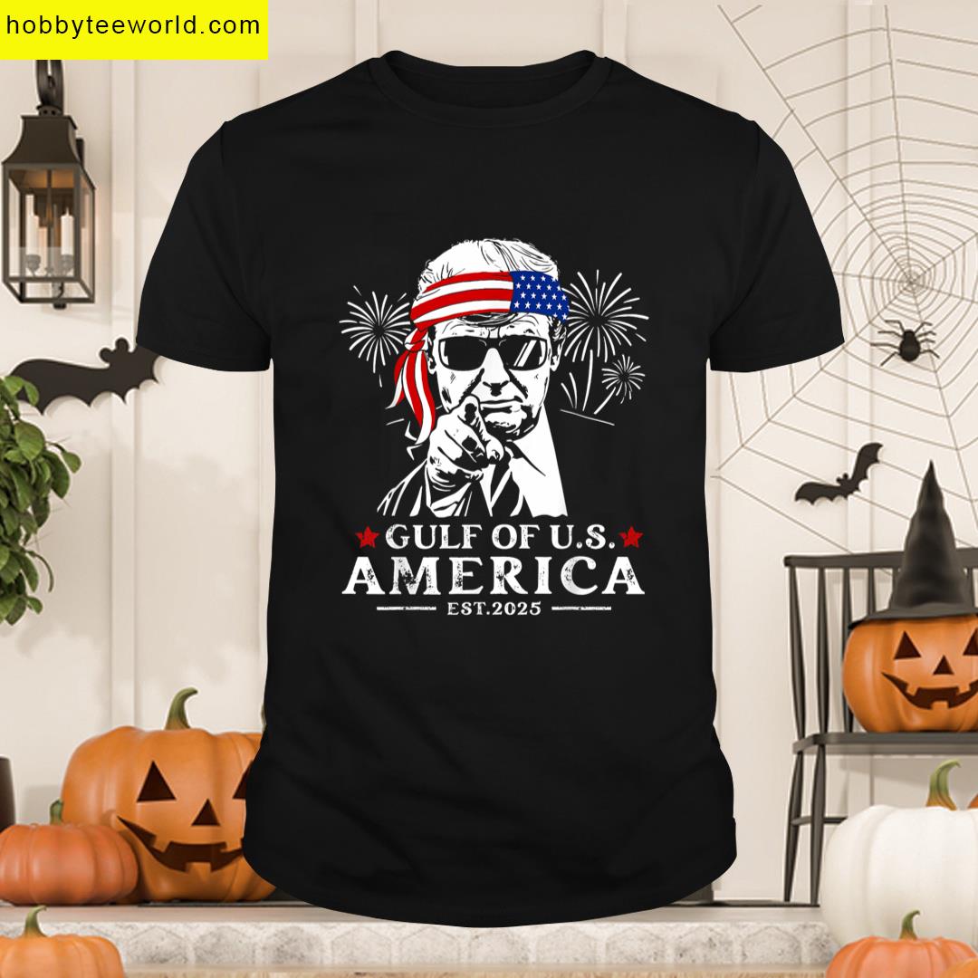 Funny Trump Gulf Of Usa America 2025 Happy 4th Of July Trump T-shirt