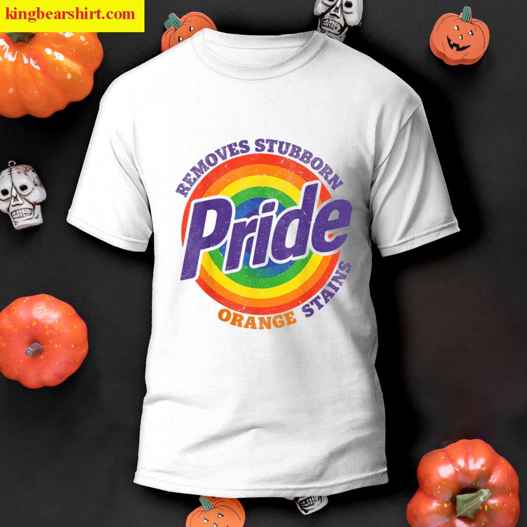 Pride Removes Stubborn Orange Stains Pride Month Lgbtq Retro T-shirt