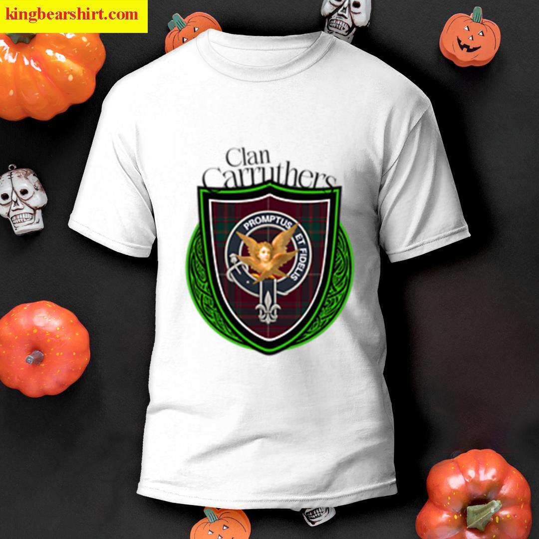 Scottish Clan Carruthers Tartan And Crest Products T-shirt
