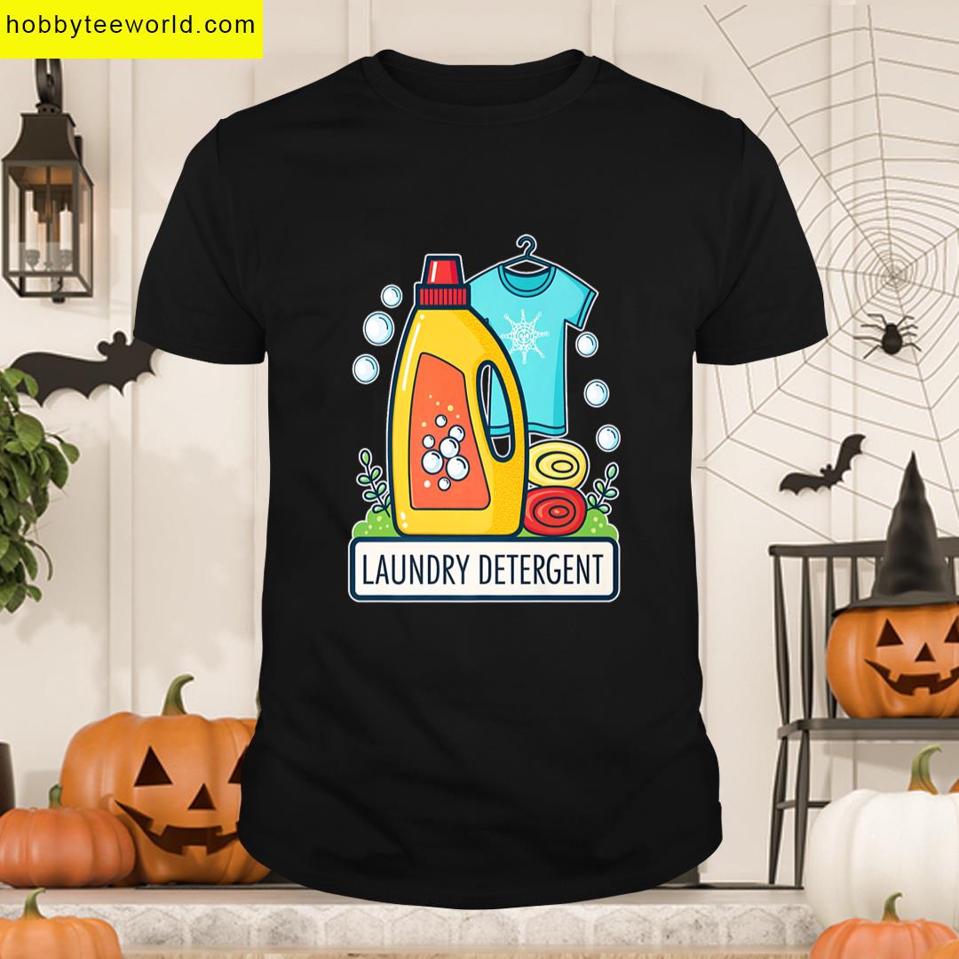 Vibrant Cartoon Style Laundry Detergent Bottle Premium T-shirt